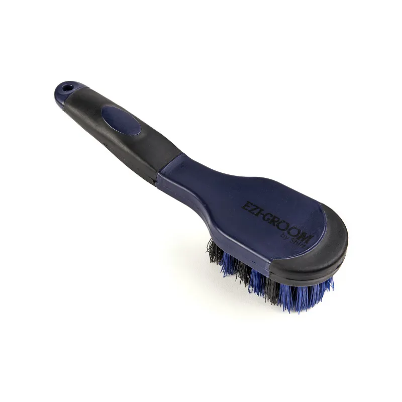 Shires EZI-GROOM Grip Bucket Brush in Navy